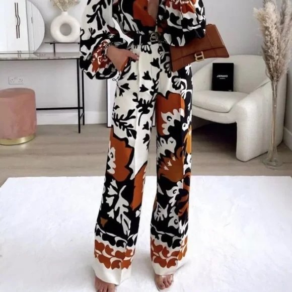 Zara Printed Pants - Picture 2 of 9